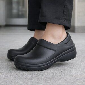 Crocs Shoes Womens‎ 7 Black Neria Pro Slip On Work Comfort Slip Resistant Nurse